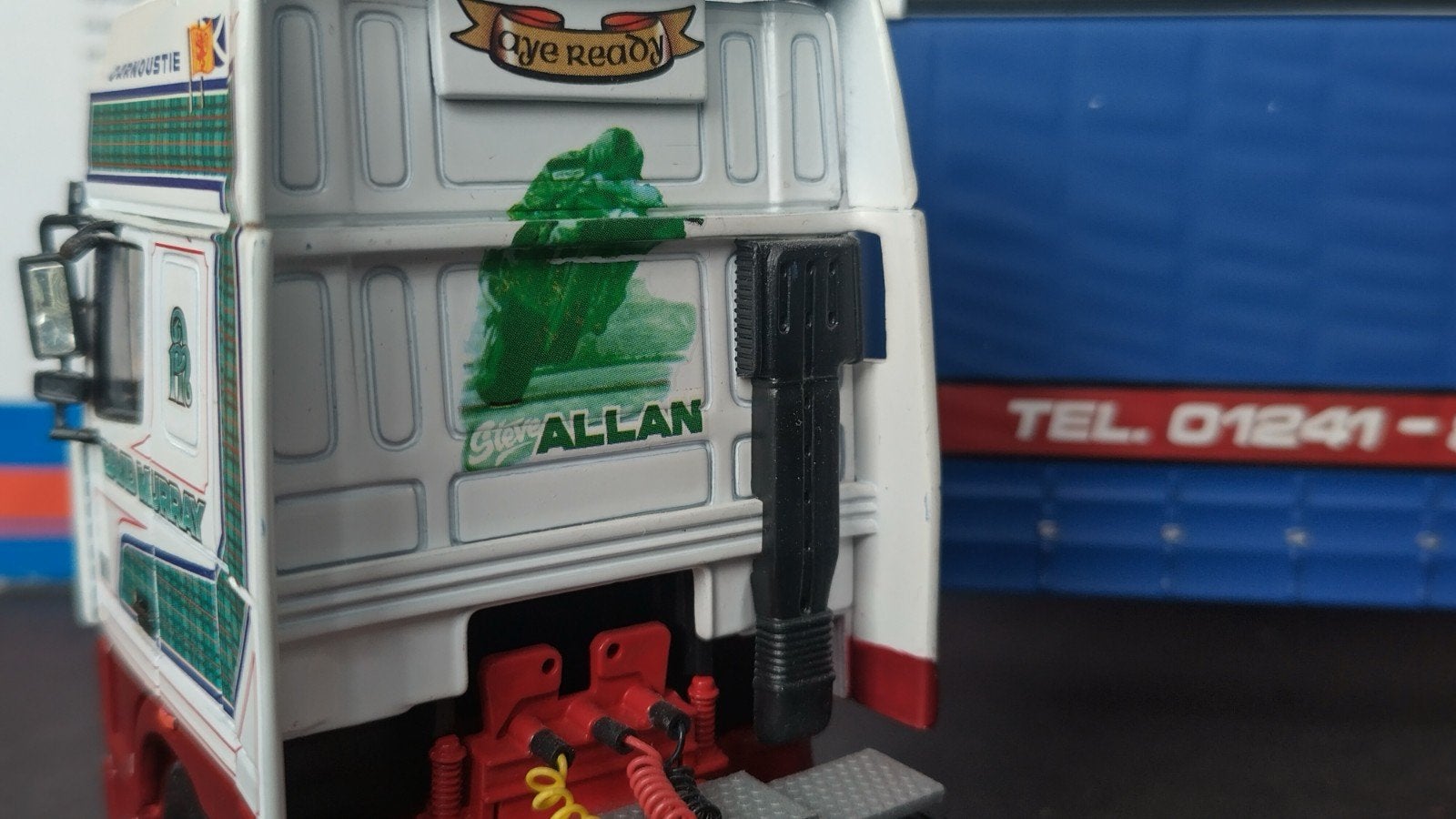Daf XF curtainside David Murray Transport 1:50 Corgi Pol, Corgi, Zo goed als nieuw, Bus of Vrachtwagen, Corgi