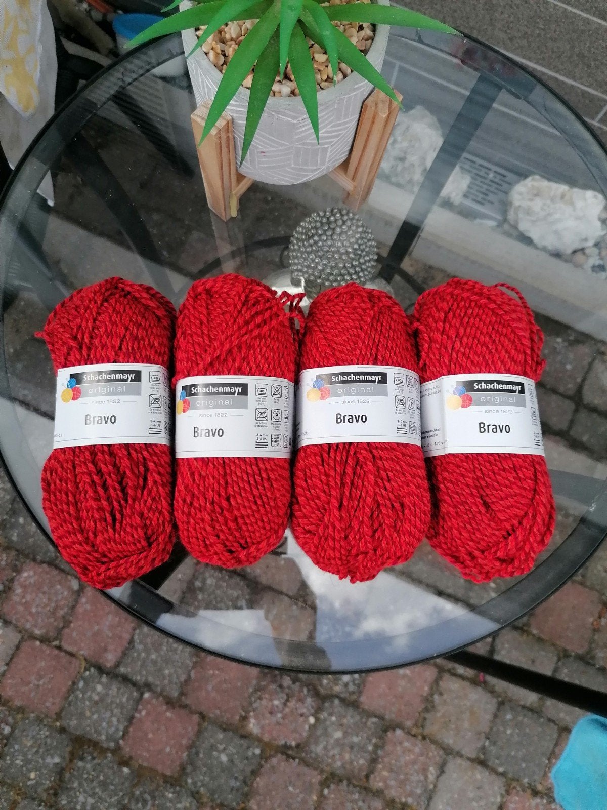 Schachenmayr Bravo Wol - Rood (4 bollen), Ophalen of Verzenden, Nieuw, Breien of Haken, Wol of Garen