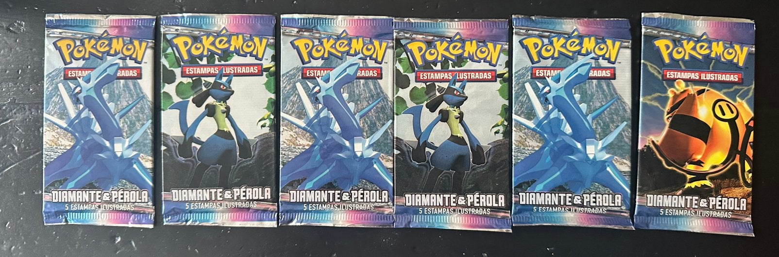 6 sealed Diamond and Pearl Portugese boosterpacks, Ophalen of Verzenden, Nieuw, Booster, Foil