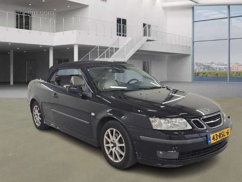 Saab 9-3 2.0 T Cabrio Zwart, Auto's, Saab, Particulier, Saab 9-3, ABS, Airconditioning, Boordcomputer, Centrale vergrendeling