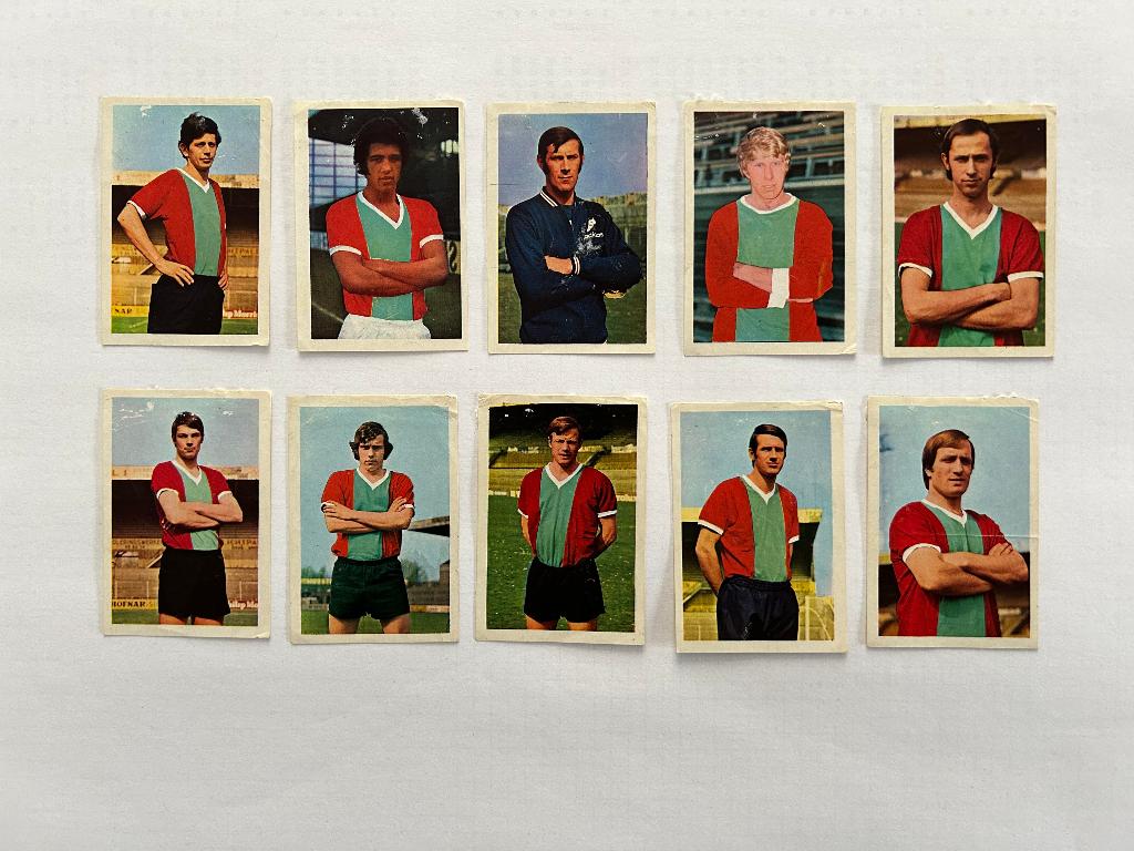 voetbalplaatjes FC Den Haag/ADO Vanderhout Panini 1971-1972, Verzenden, Gebruikt, Overige binnenlandse clubs, Poster, Plaatje of Sticker