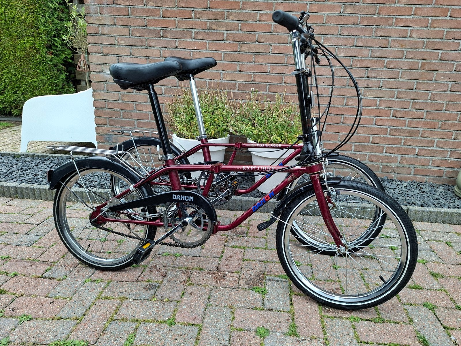 Set Dahon explorer vouwfietsen met versnellingen, Ophalen, 20 inch of meer, Gebruikt, Versnellingen