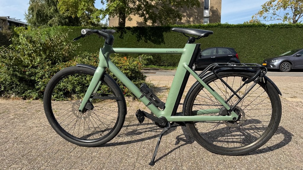 Cowboy 4 (Classic) – Khaki – incl. 2 sloten & extra's, Fietsen en Brommers, Ophalen, Gebruikt, 50 km per accu of meer, 55 tot 59 cm