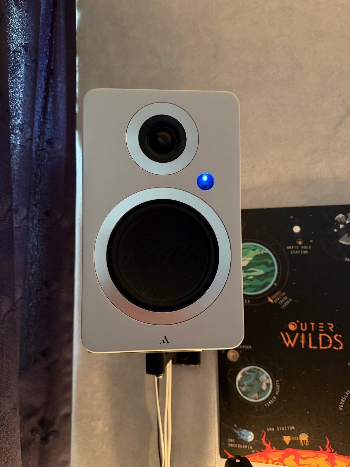 Argon Audio Forte A5 Mk1 actieve boekenplank speakers, Afstandsbediening, Zo goed als nieuw, Boekenplank luidspreker, Ophalen