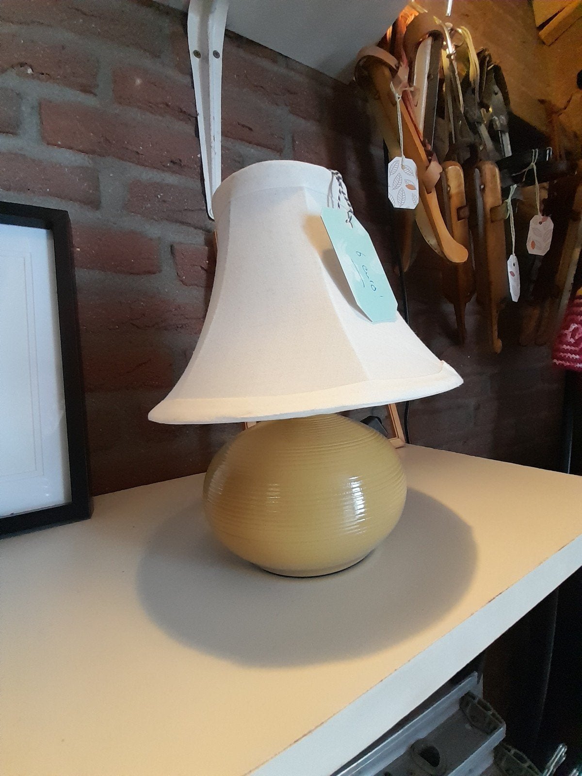 Lief schemerlamp, zie foto's. kleine fitting., E14 (klein), Ophalen of Verzenden, Zo goed als nieuw, Schemerlamp