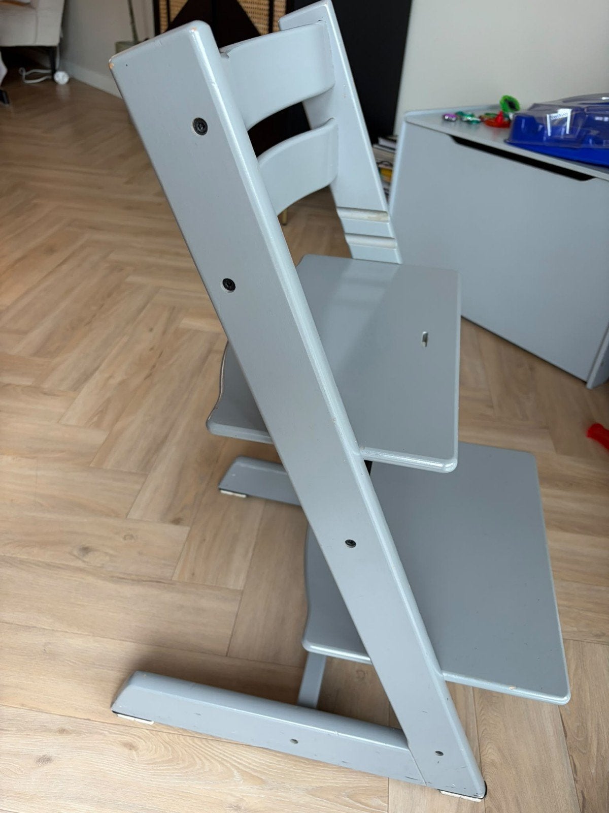Stokke Tripp Trapp meegroeistoel - Grijs, Ophalen, Gebruikt, Meegroeistoel, Aanschuifbaar