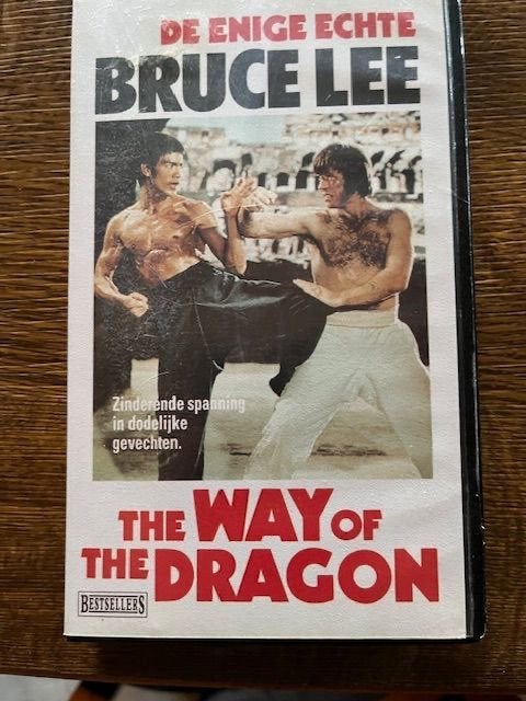 VHS  The Way Of The Dragon Bruce Lee, Nederlands ondertiteld, Martial arts, Ophalen of Verzenden, Vanaf 12 jaar