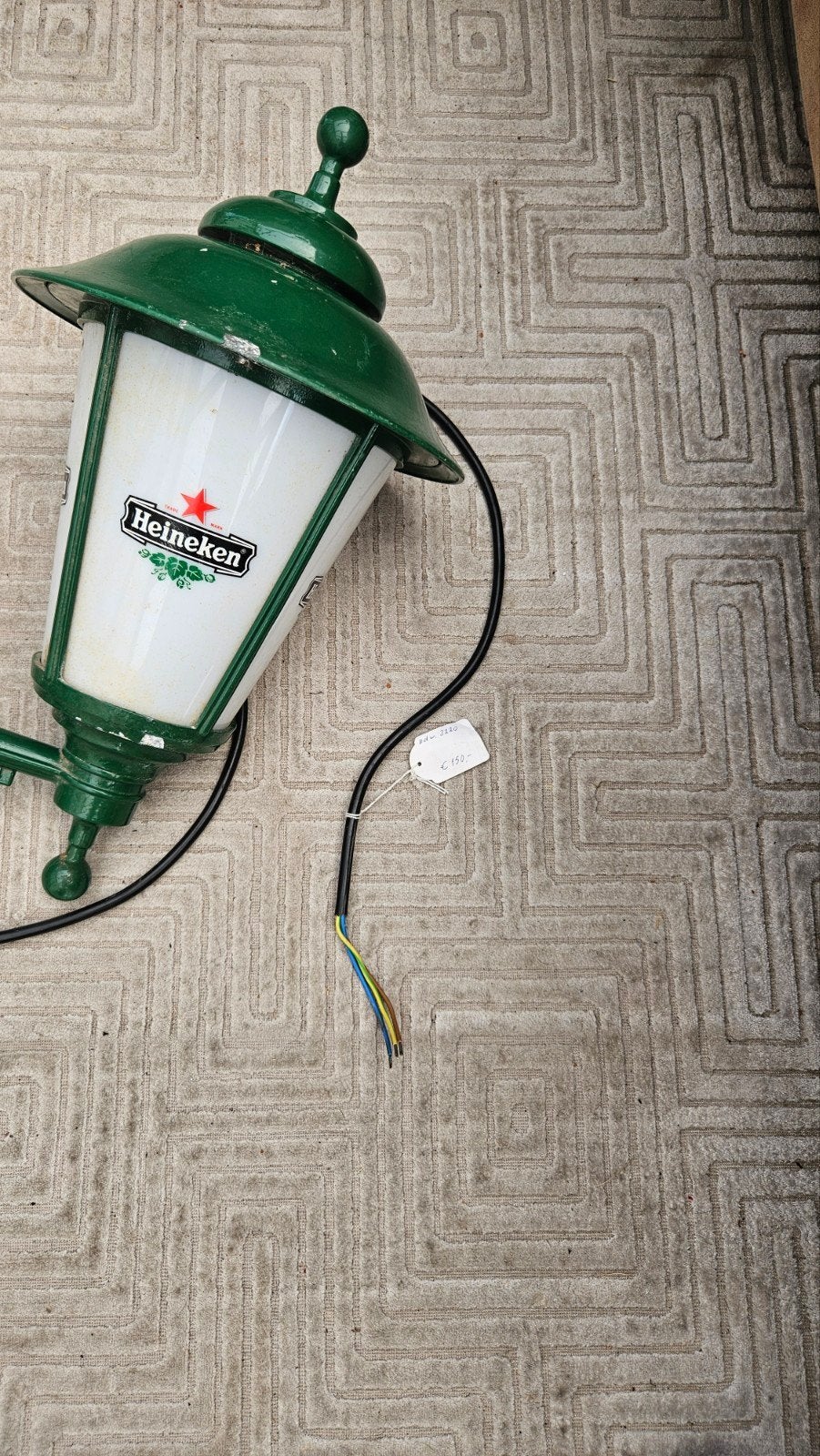 Heineken wandlamp - Vintage reclame verlichting, Ophalen of Verzenden