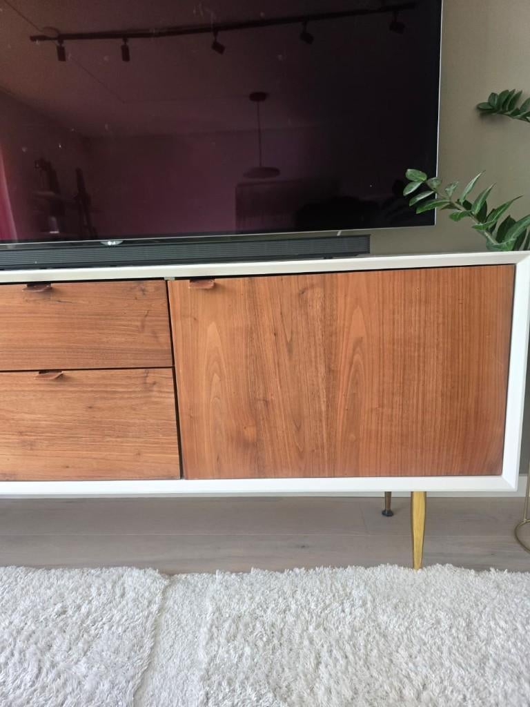 Modern Wood TV Stand / Sideboard, Ophalen, Gebruikt, 150 tot 200 cm, Minder dan 100 cm