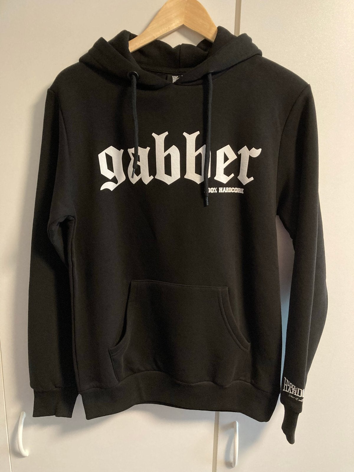 Hardcore Gabber Hoodie Zwart Maat S Nieuw, Verzenden, Zwart, Nieuw, Lange mouw