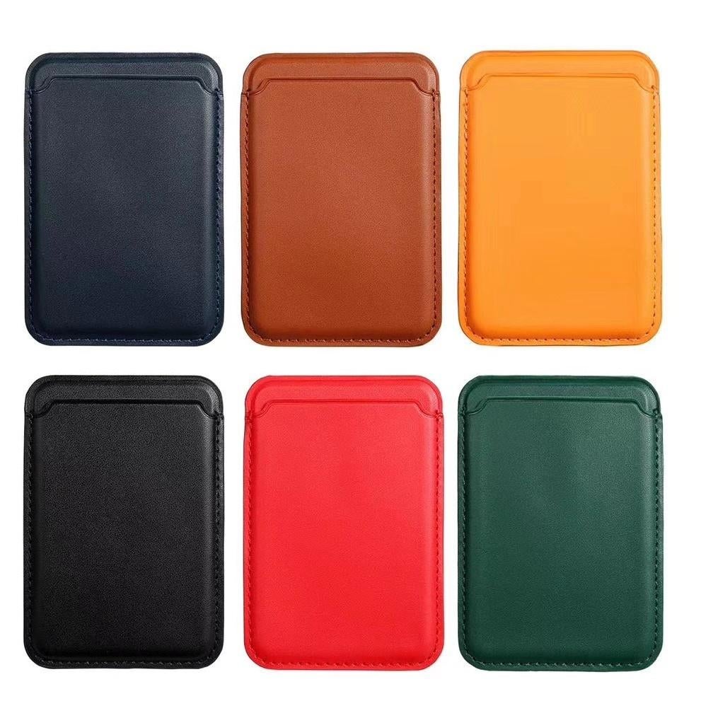 iPhones 12 tot 17 PU Lederen Magsafe Kaarthouder _6x kleuren, Verzenden, Nieuw, Kaarthouder