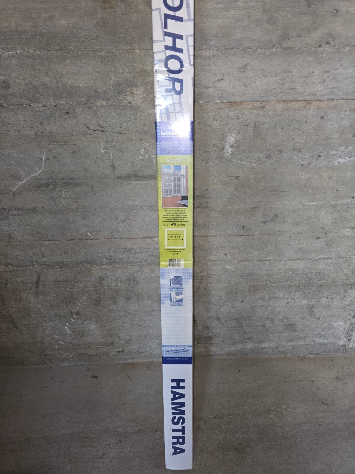 Nieuwe raamhor Hamstra, wit, max 76x150 cm, in doos, Doe-het-zelf en Verbouw, Deuren en Horren, Ophalen, Minder dan 80 cm, Overige typen