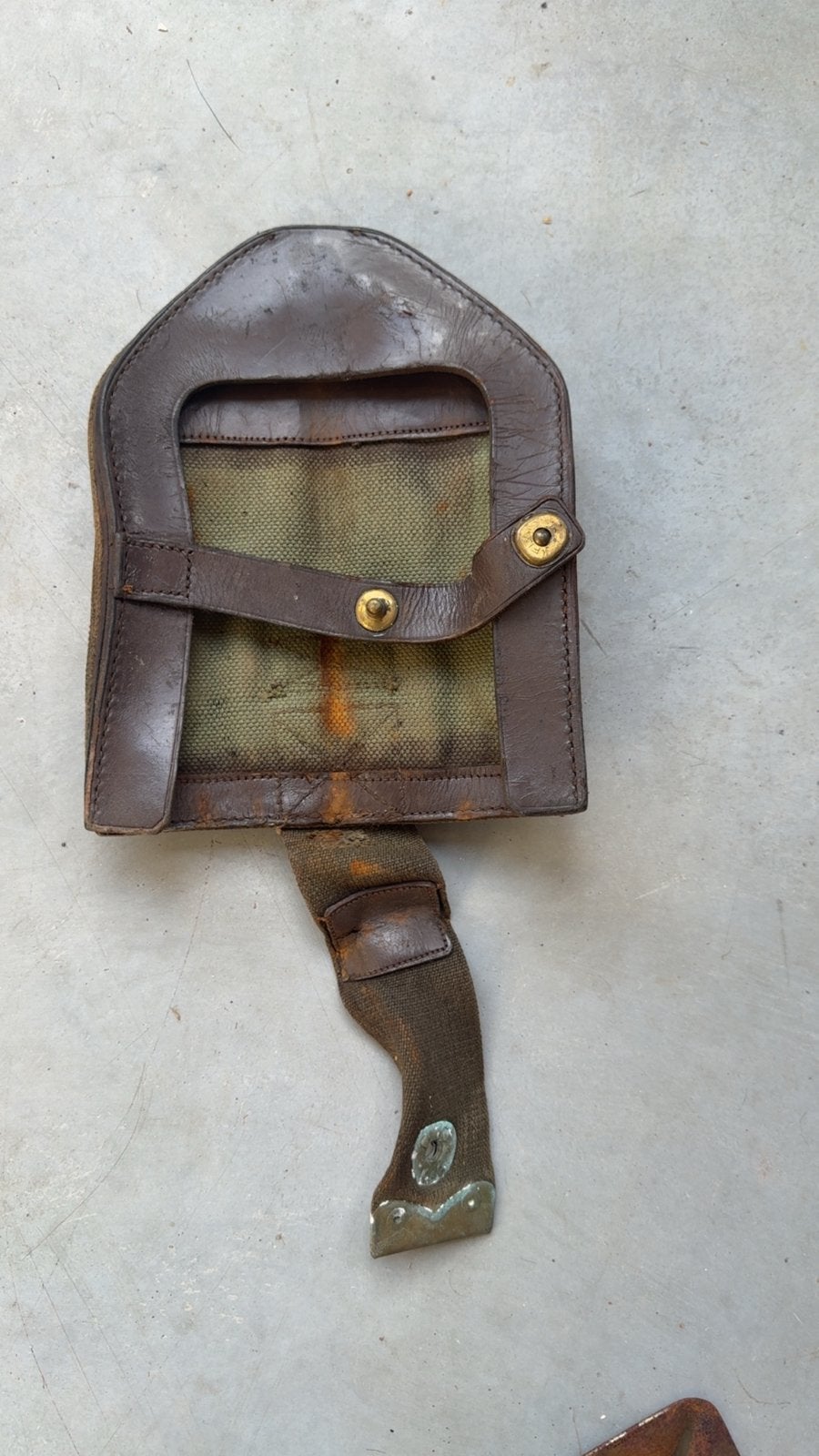 Vintage Militaire Opvouwbare Schop met Hoes, G, G, Overige typen, Ophalen of Verzenden
