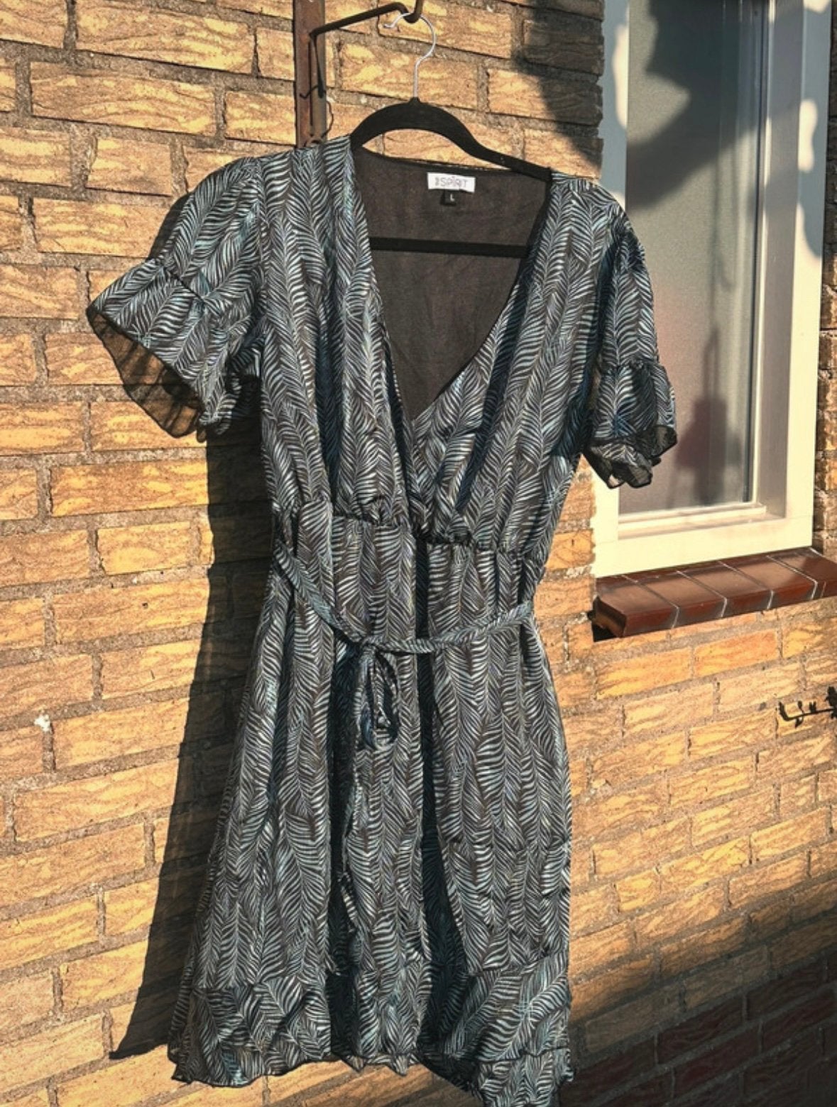 Esprit Zomerjurk maat L, Kleding | Dames, Jumpsuits, Ophalen of Verzenden, Zo goed als nieuw, Maat 42/44 (L), Groen