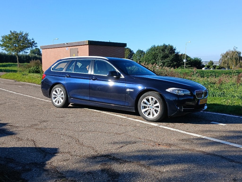 BMW 520d Touring 184pk Aut. 2012, 1995 cc, 2000 kg, Blauw, Stationwagon