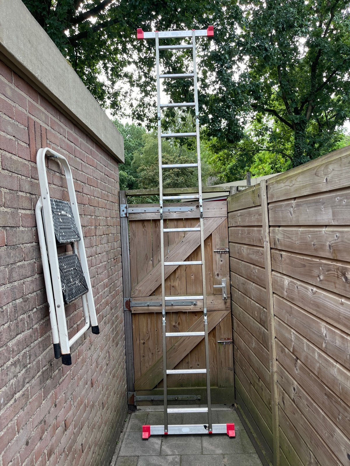 Uitschuifbare Varitrex Outdoor ladder, 4 meter of meer, Ophalen, Gebruikt, Ladder, Opvouwbaar of Inschuifbaar
