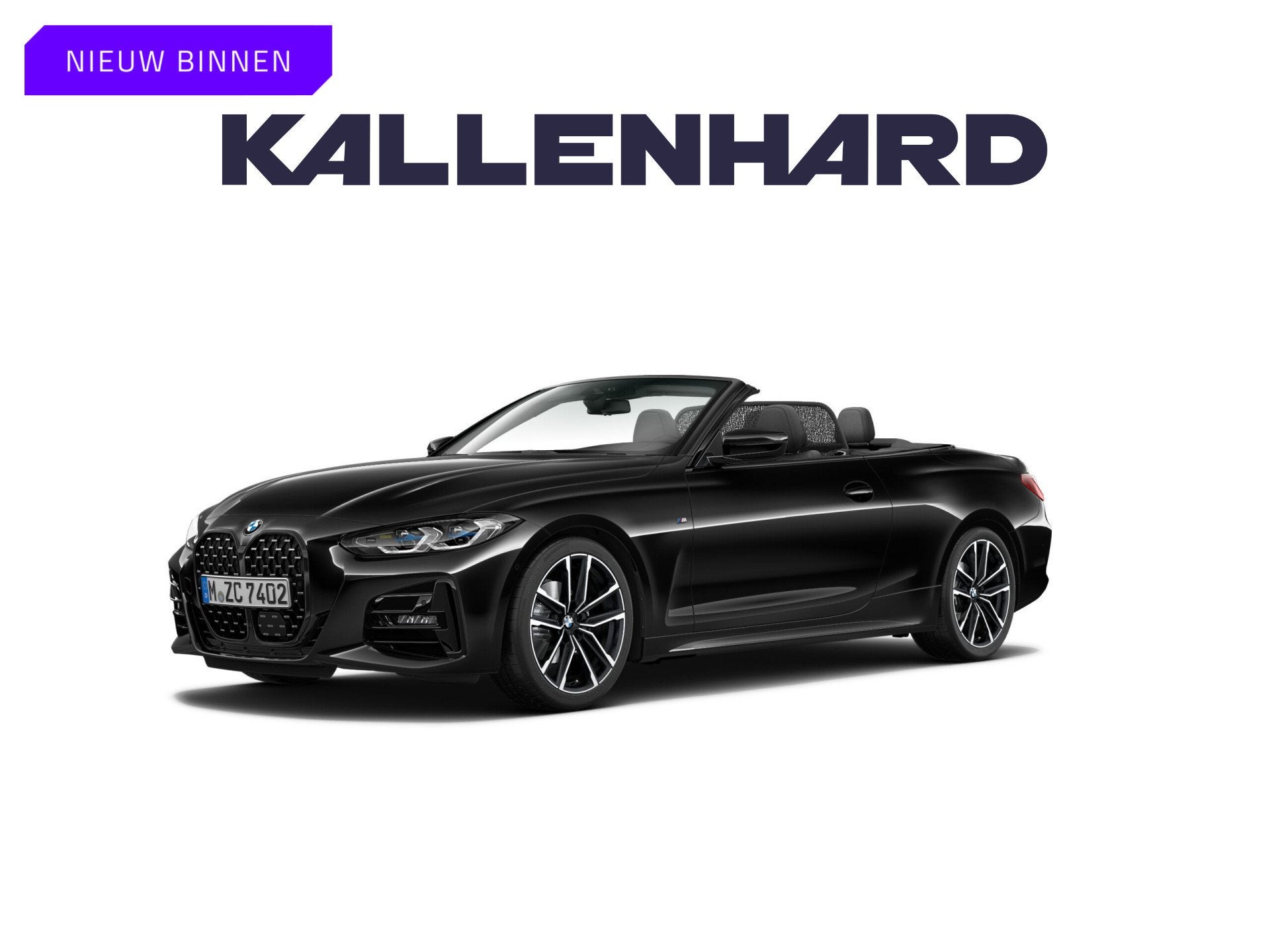 BMW 4 Serie Cabrio 420i M-Sport - Driving Ass Prof - Harman, Auto's, BMW, Gebruikt, 4 stoelen, Zwart, Leder