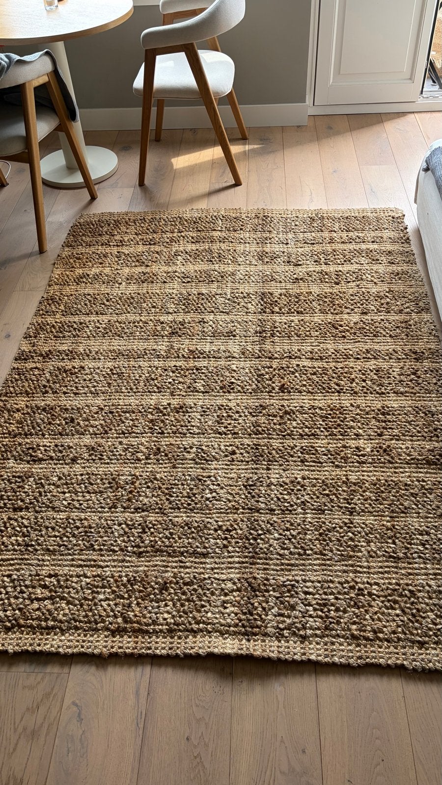 Jute tapijt 150x200 cm - Natuurlijke uitstraling - Zara home, Ophalen, Gebruikt, Bruin, 150 tot 200 cm
