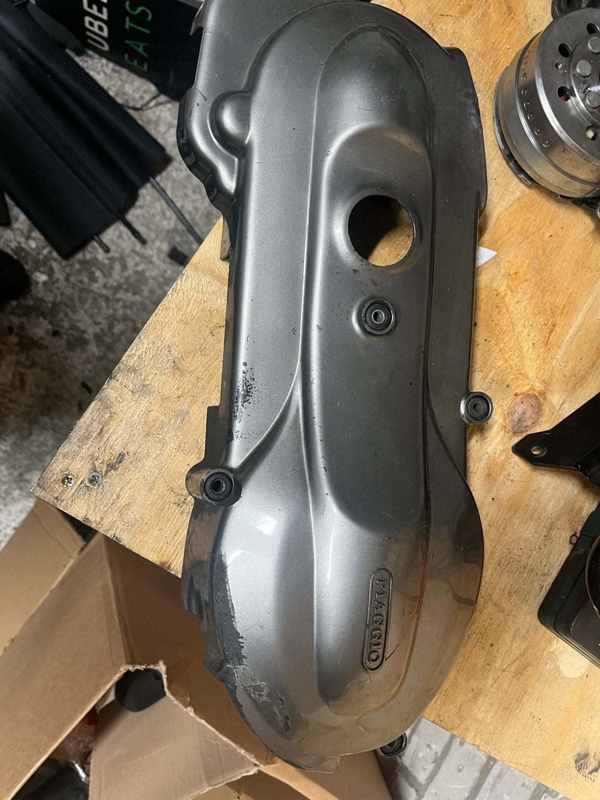 Piaggio carter cover Grijs, Ophalen, Gebruikt, Overige typen, Piaggio