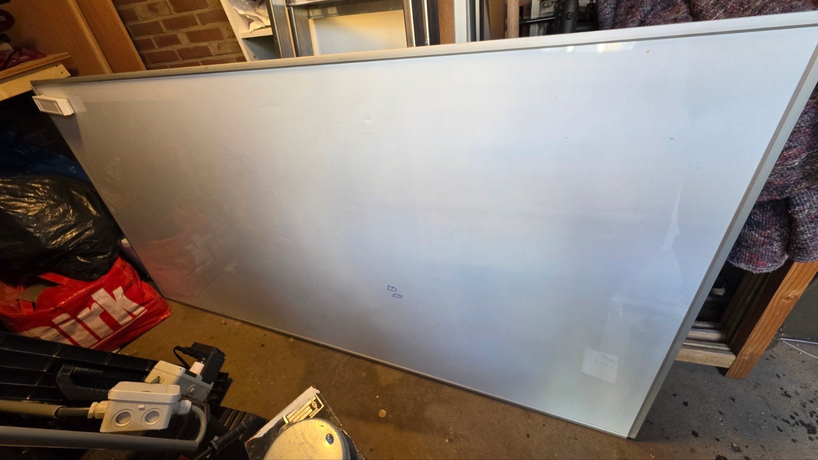 whiteboard 200x100cm incl 4 kleuren stiften, wisser en spray, Ophalen of Verzenden, Gebruikt