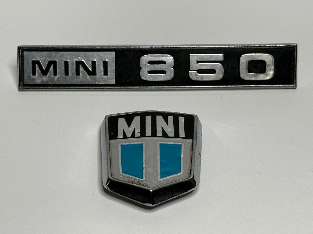 Austin Mini 850 embleem & logo (Morris Leyland Mini Cooper), Auto-onderdelen, Ophalen of Verzenden, Gebruikt, Austin