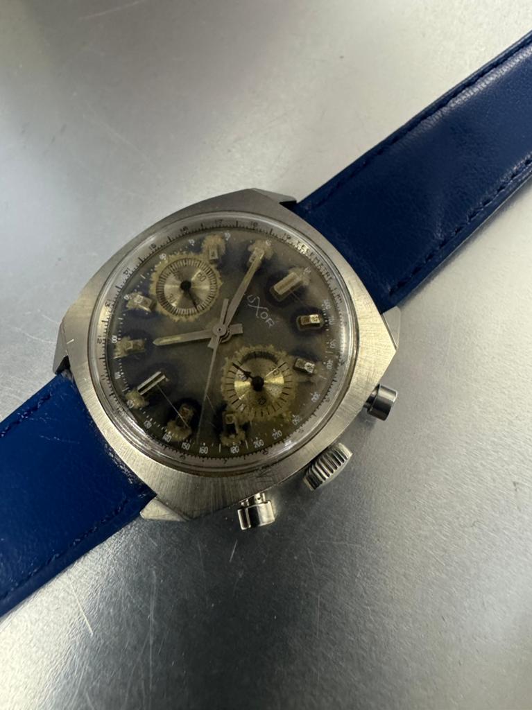 Oude chronographe, Verzenden, Staal, Overige merken, 1960 of later