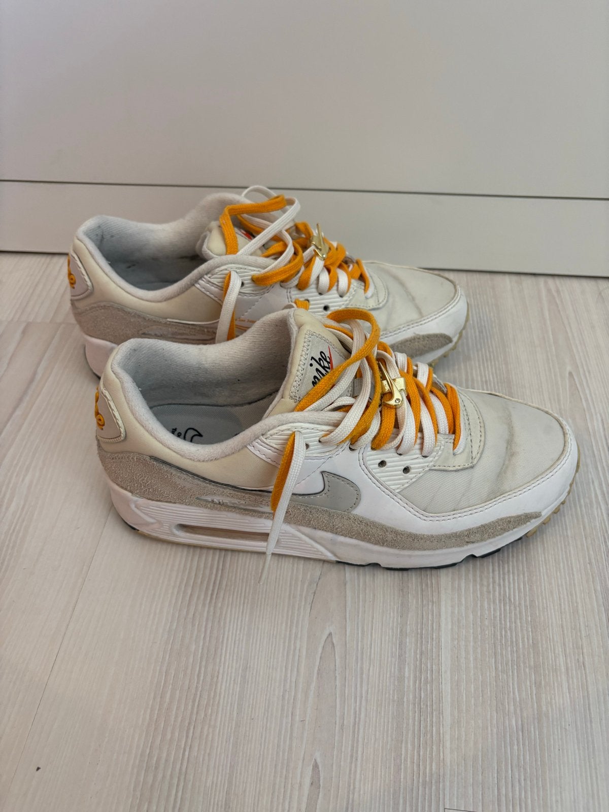 Nike Air Max 90, Kleding | Dames, Ophalen of Verzenden, Gedragen, Wit, Sneakers of Gympen