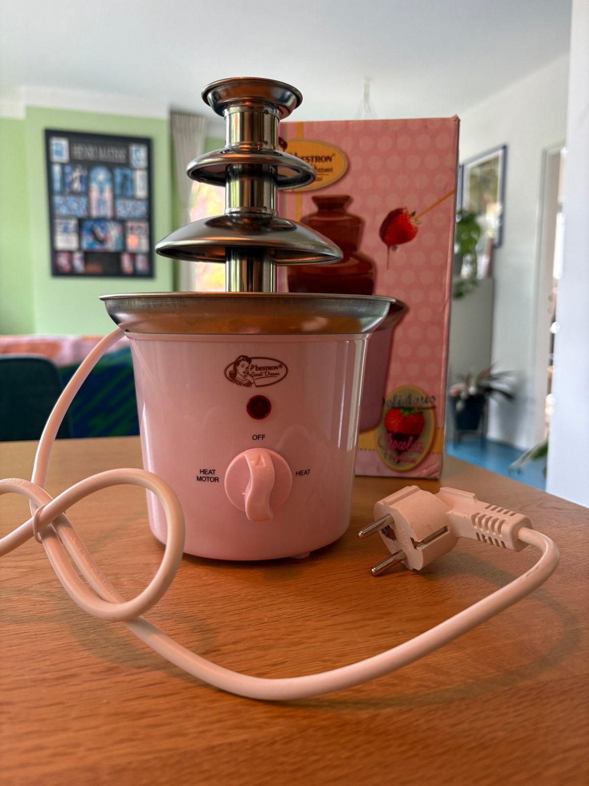 Chocoladefontein (bestron), Ophalen of Verzenden, Zo goed als nieuw, Elektrisch, Fondueset