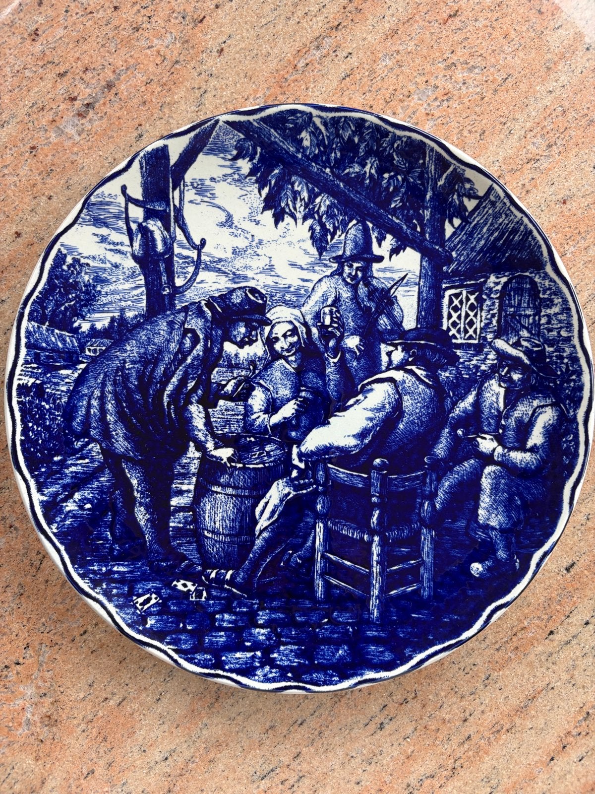 Boch La Louvière Delfts wandbord, Ophalen of Verzenden