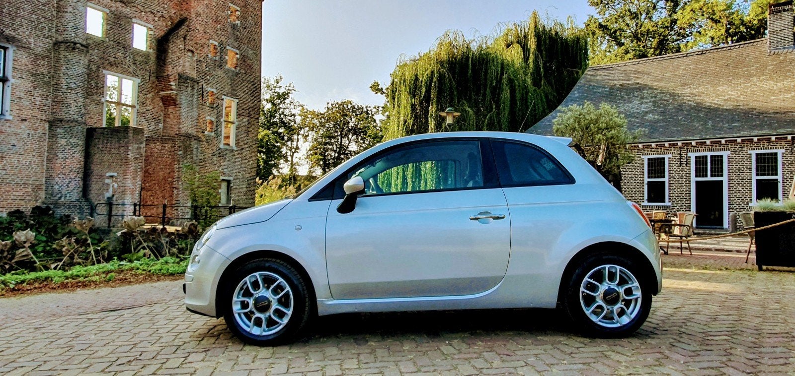 Fiat 500 1.2 C 2010 Grijs, Auto's, Fiat, 1242 cc, 4 cilinders, 840 kg, Handgeschakeld