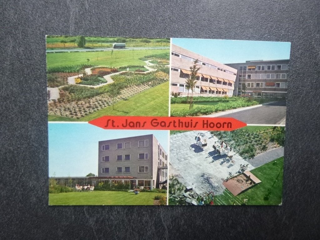 Hoorn, st. Jans gasthuis /luchtfoto, Verzenden, 1980 tot heden, Ongelopen, Noord-Holland