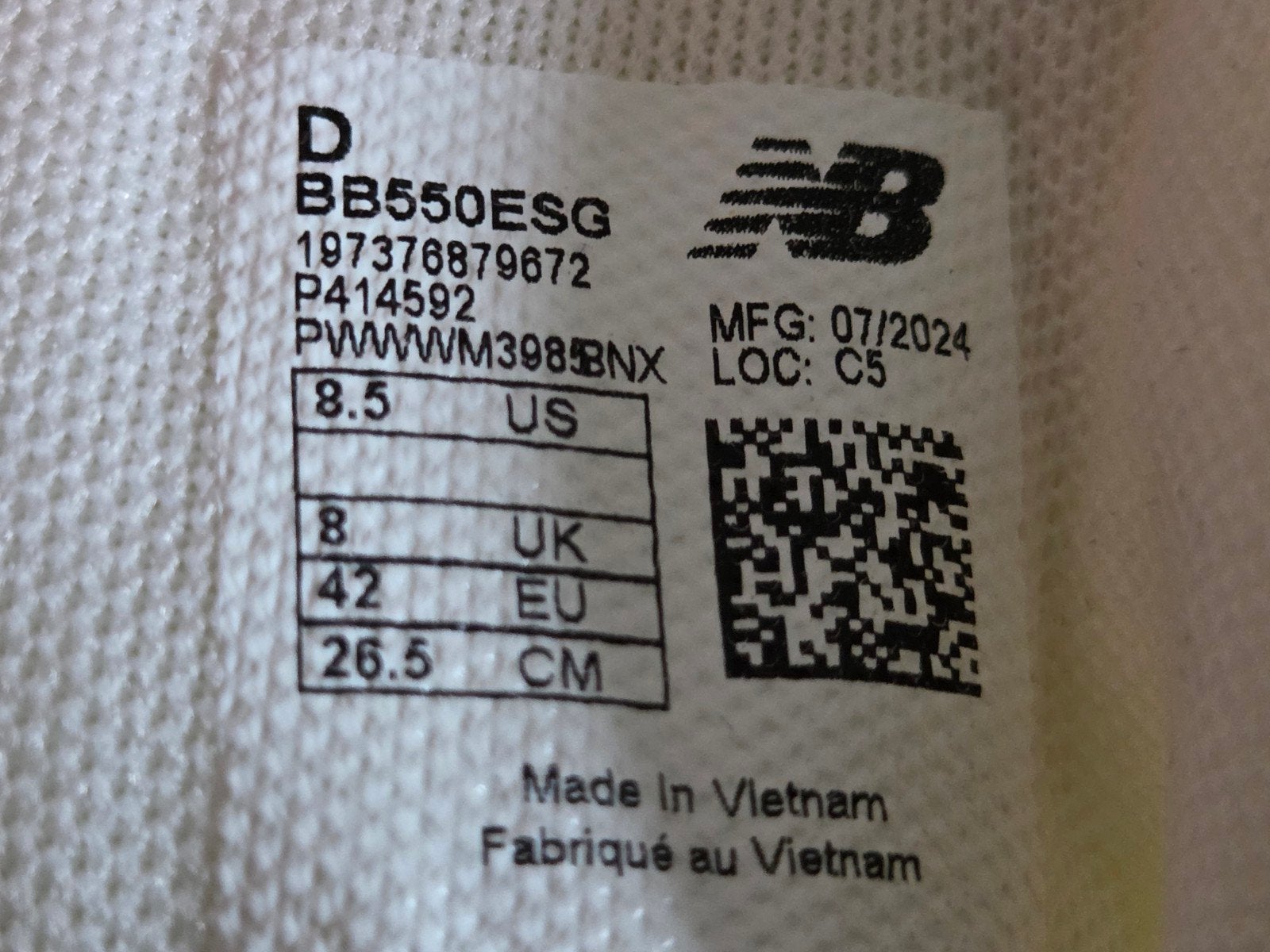 NB wit/combi.  Maat 42, New Balance, Wit, Ophalen of Verzenden, Zo goed als nieuw