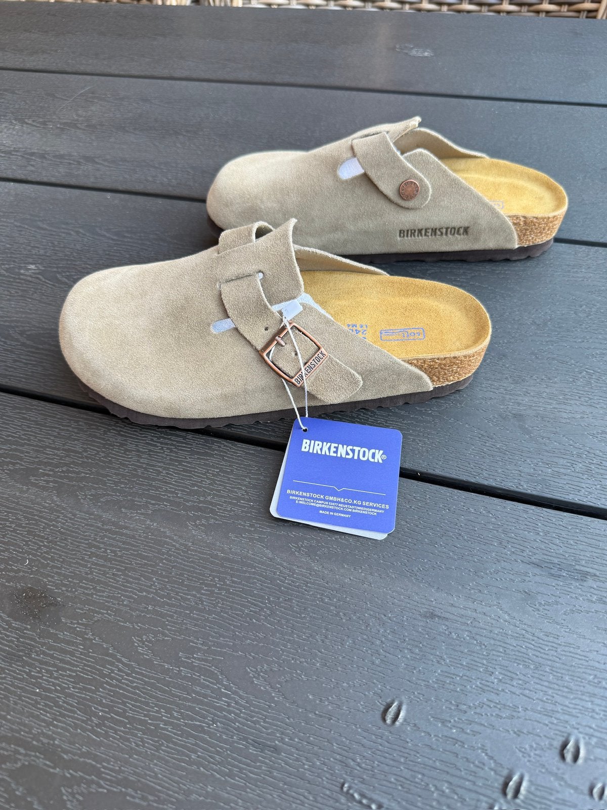 Birkenstock Clogs Taupe, Bruin, Nieuw, Sandalen of Muiltjes, Ophalen of Verzenden