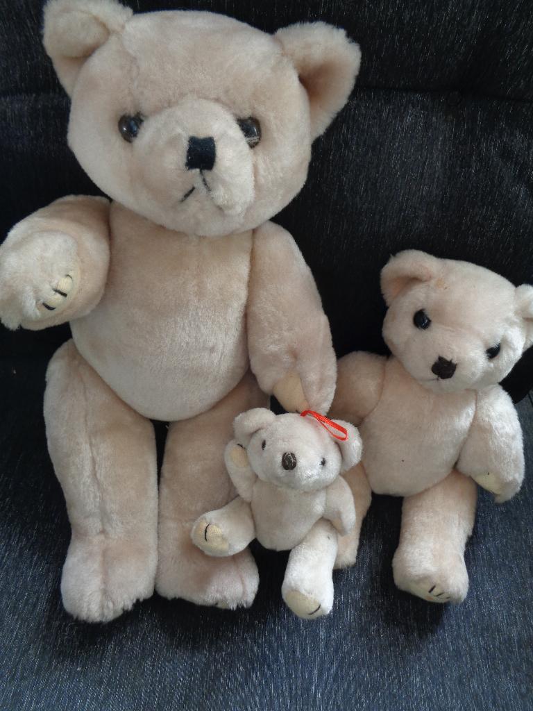 3 teddy beren met beweeg schijven, Antiek en Kunst, Ophalen of Verzenden
