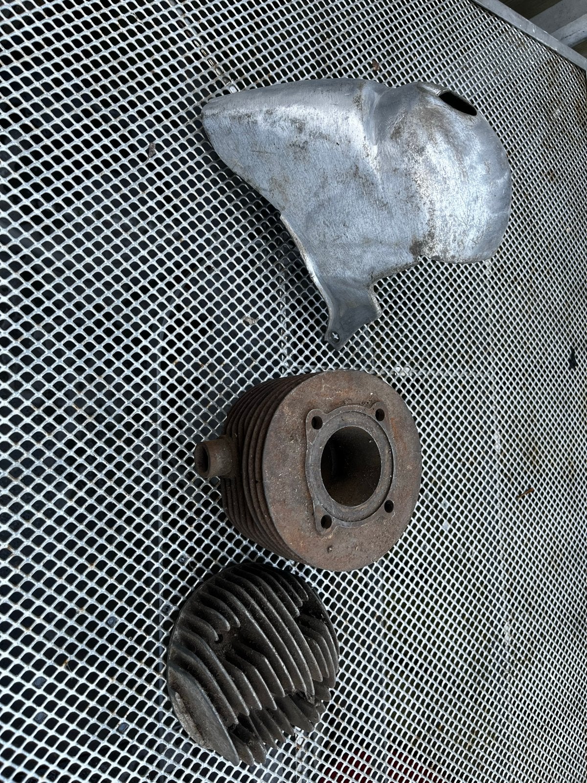 Vespa Oldtimer Onderdelen: Cilinder, Kop, Aluminium Kap 125c, Ophalen of Verzenden, Gebruikt