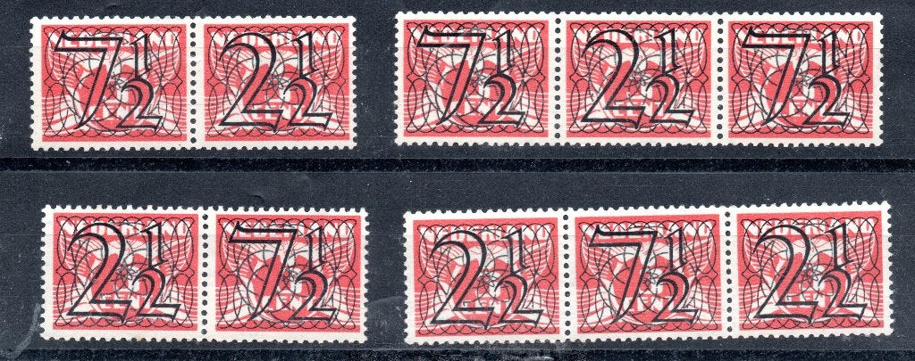 356a/356d 1940 Traliestroken MNH, Ophalen of Verzenden, Na 1940, Postfris