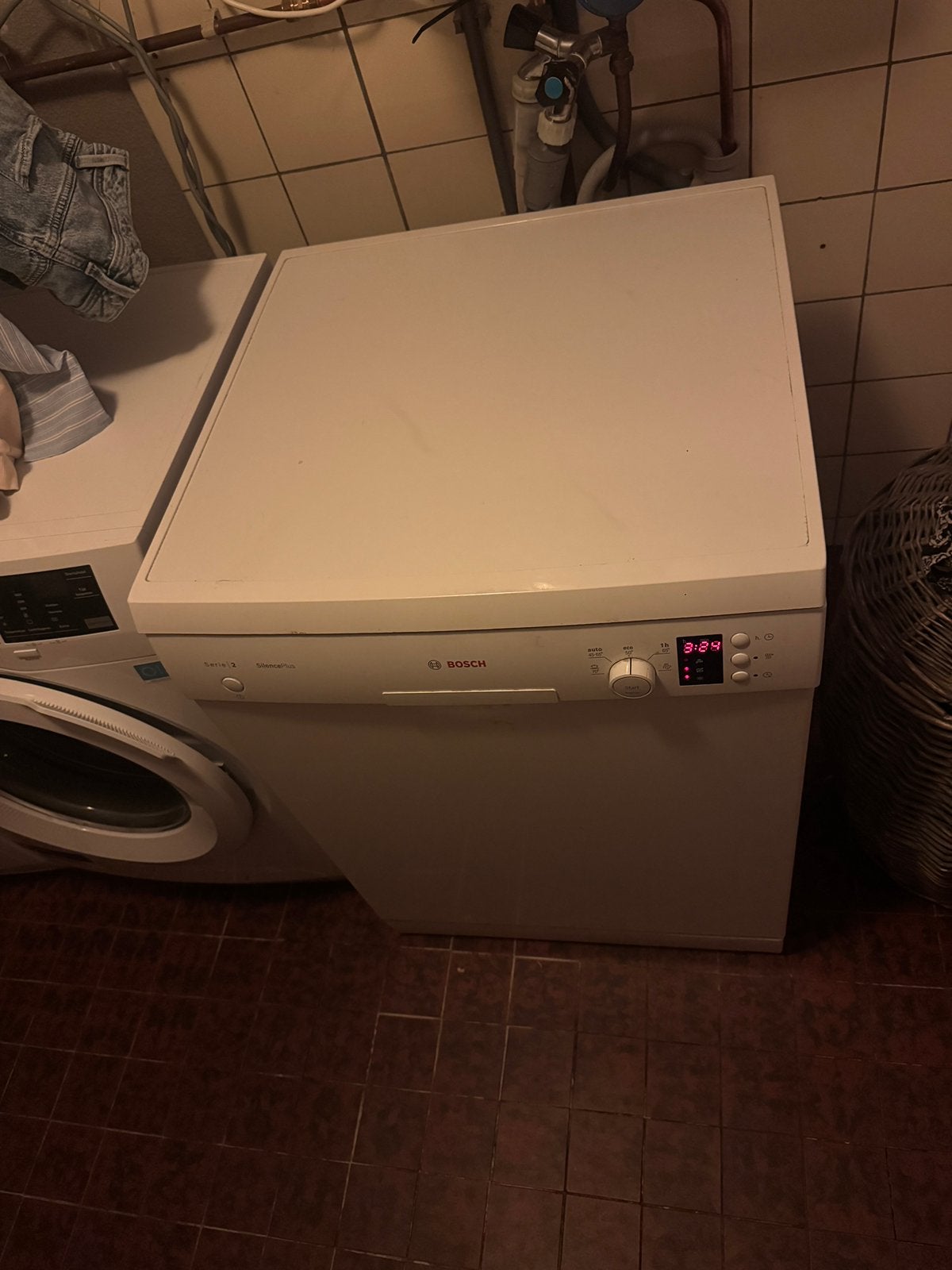 Vaatwasmachine Bosch Serie 2 Silence Plus, Ophalen, Gebruikt, Vrijstaand, 85 tot 90 cm