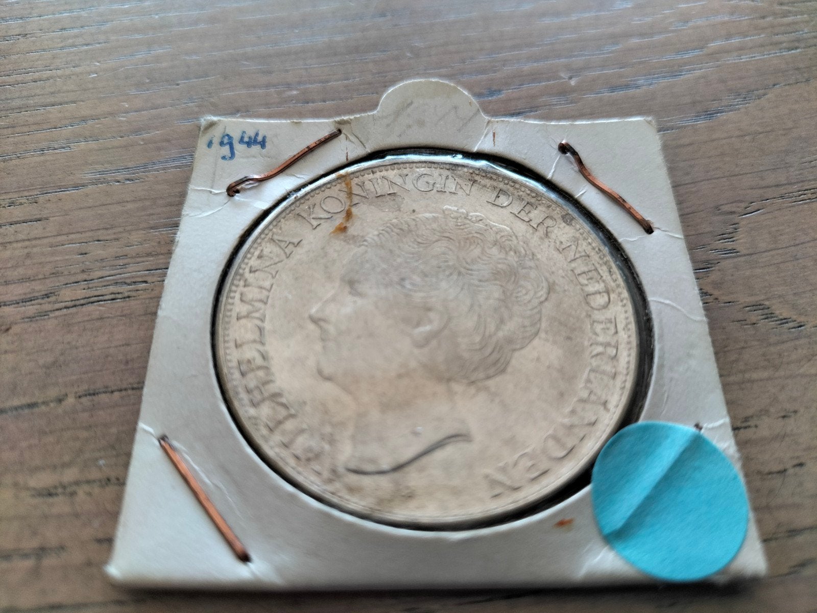 Zilveren Wilhelmina Rijksdaalder 2,5 Gld 1944 Curaçao, Postzegels en Munten, Munten | Nederland, Zilver, Ophalen of Verzenden