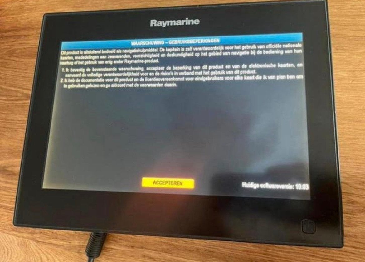 Raymarine GS125 Kaartplotter/Fishfinder, Ophalen of Verzenden, Gebruikt, Kaartplotter of Fish Finder
