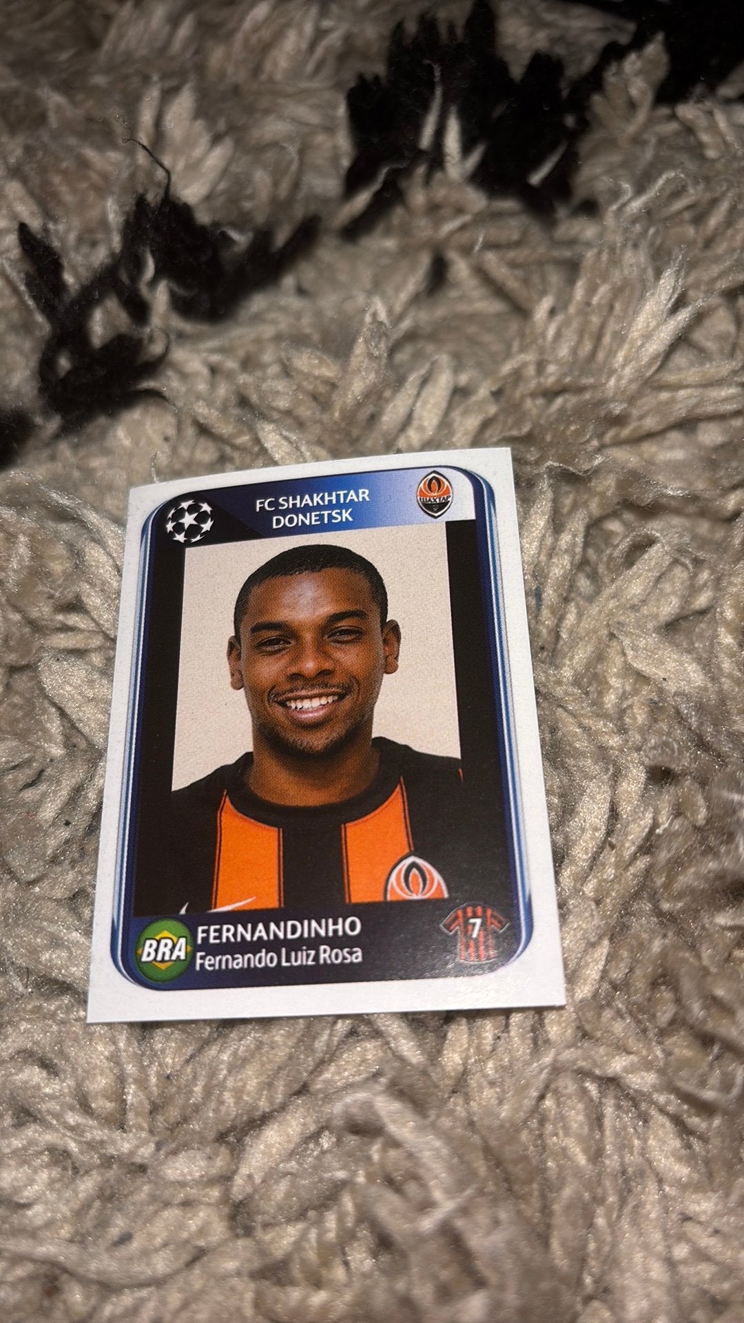 Panini voetbalplaatje 2010-2011 fernandinho, Ophalen of Verzenden, Zo goed als nieuw, Buitenlandse clubs, Poster, Plaatje of Sticker