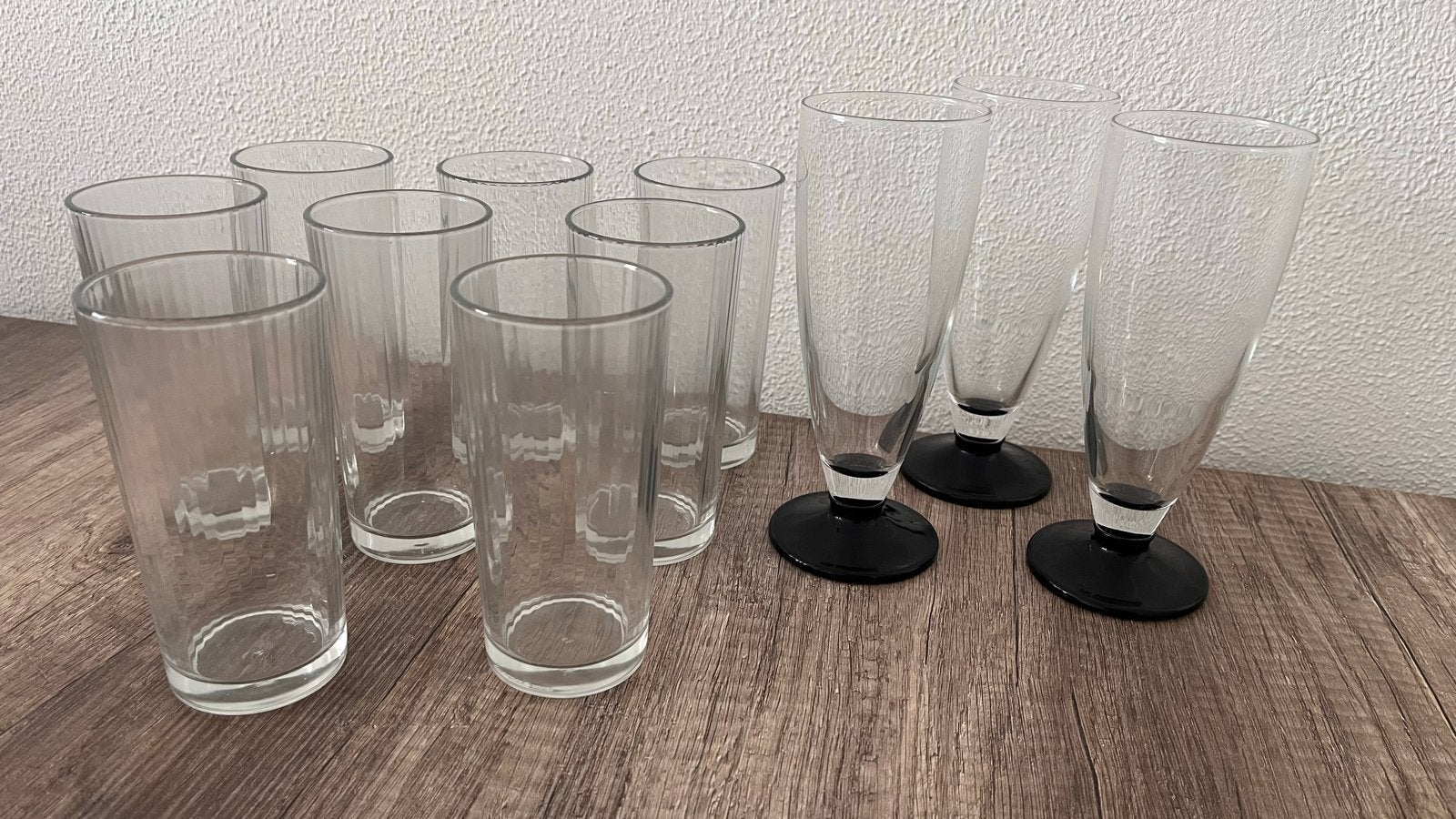 Set van diverse glazen (gebruikt), Huis en Inrichting, Keuken | Servies, Glas of Glazen, Gebruikt, Ophalen of Verzenden, Glas