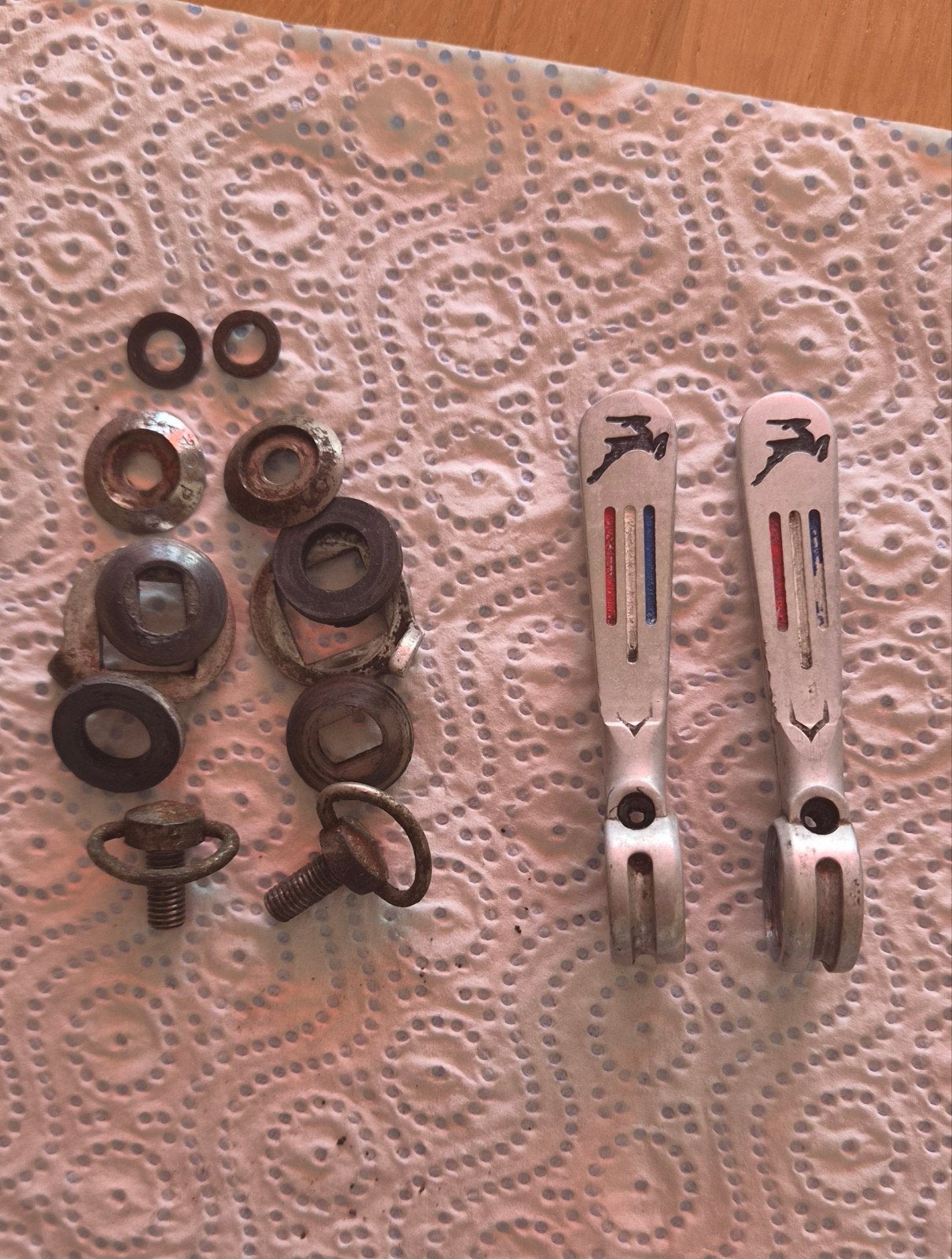 Campagnolo shifters met Gazelle panto, Fietsen en Brommers, Gebruikt, Ophalen of Verzenden, Aluminium, Racefiets