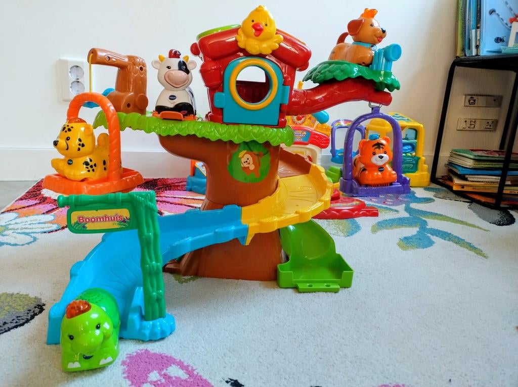 VTECH Boomhuis van toet toet dieren invl vijf diertjes, Ophalen, Gebruikt, 2 tot 4 jaar
