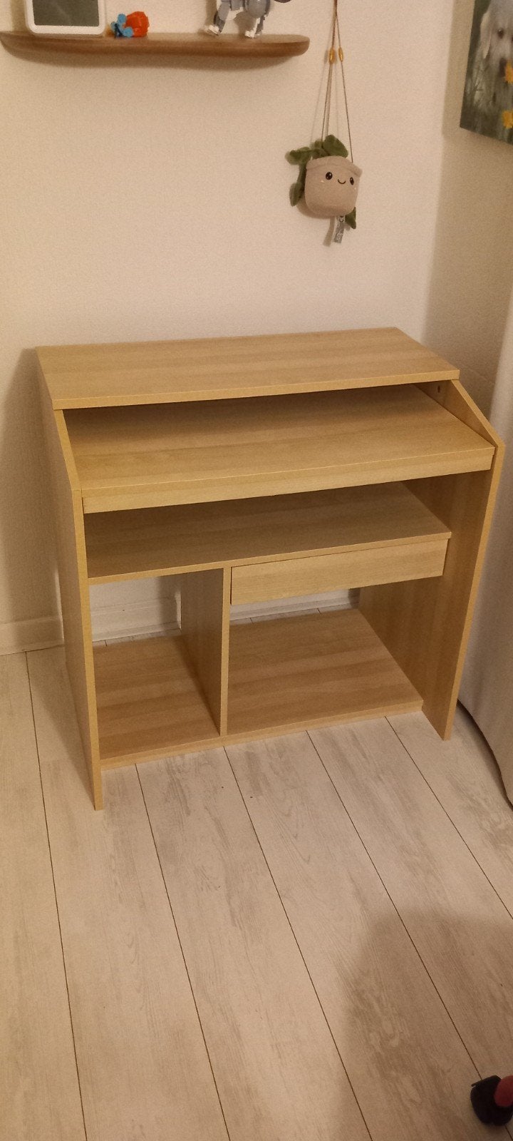 Compact bureau met uitschuifbaar blad - IKEA GOLIAT, Ophalen, Opbergruimte, Gebruikt, Spaanplaat of MDF