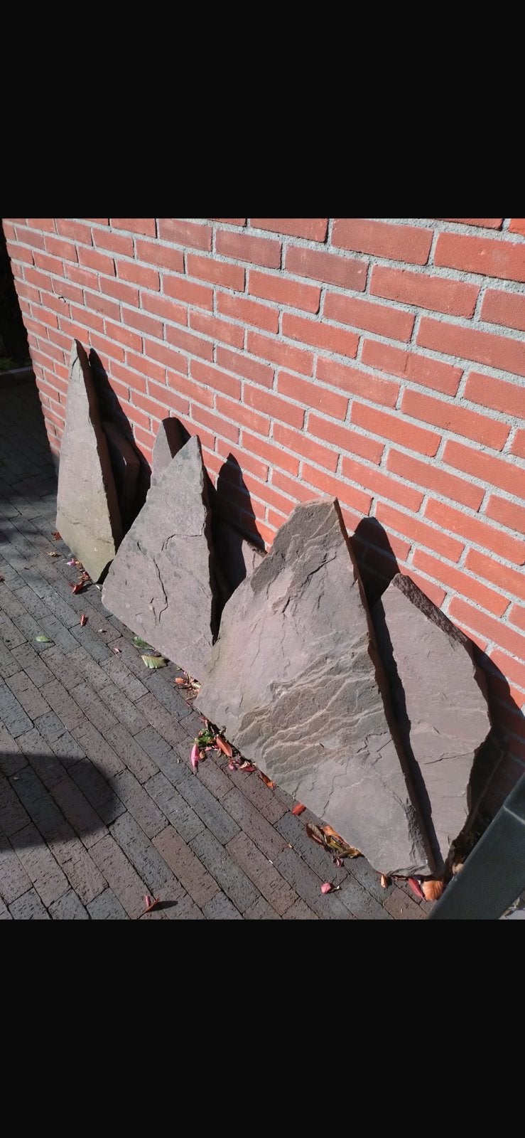 Gratis 11 flagstones, Ophalen, Gebruikt, Natuursteen, Terrastegels