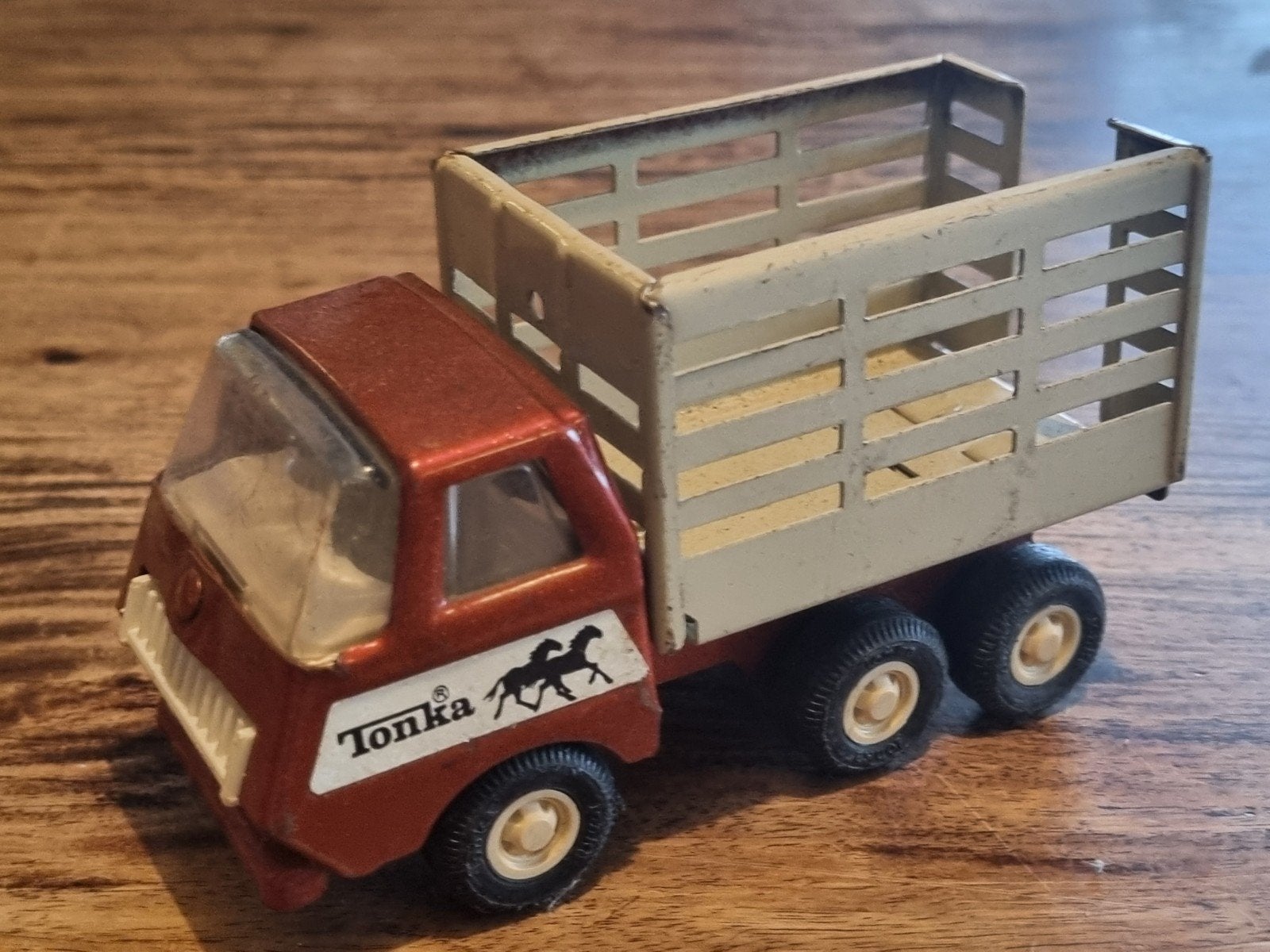 Vintage Tonka speelgoedtruck - Oude metalen vrachtwagen, Ophalen of Verzenden