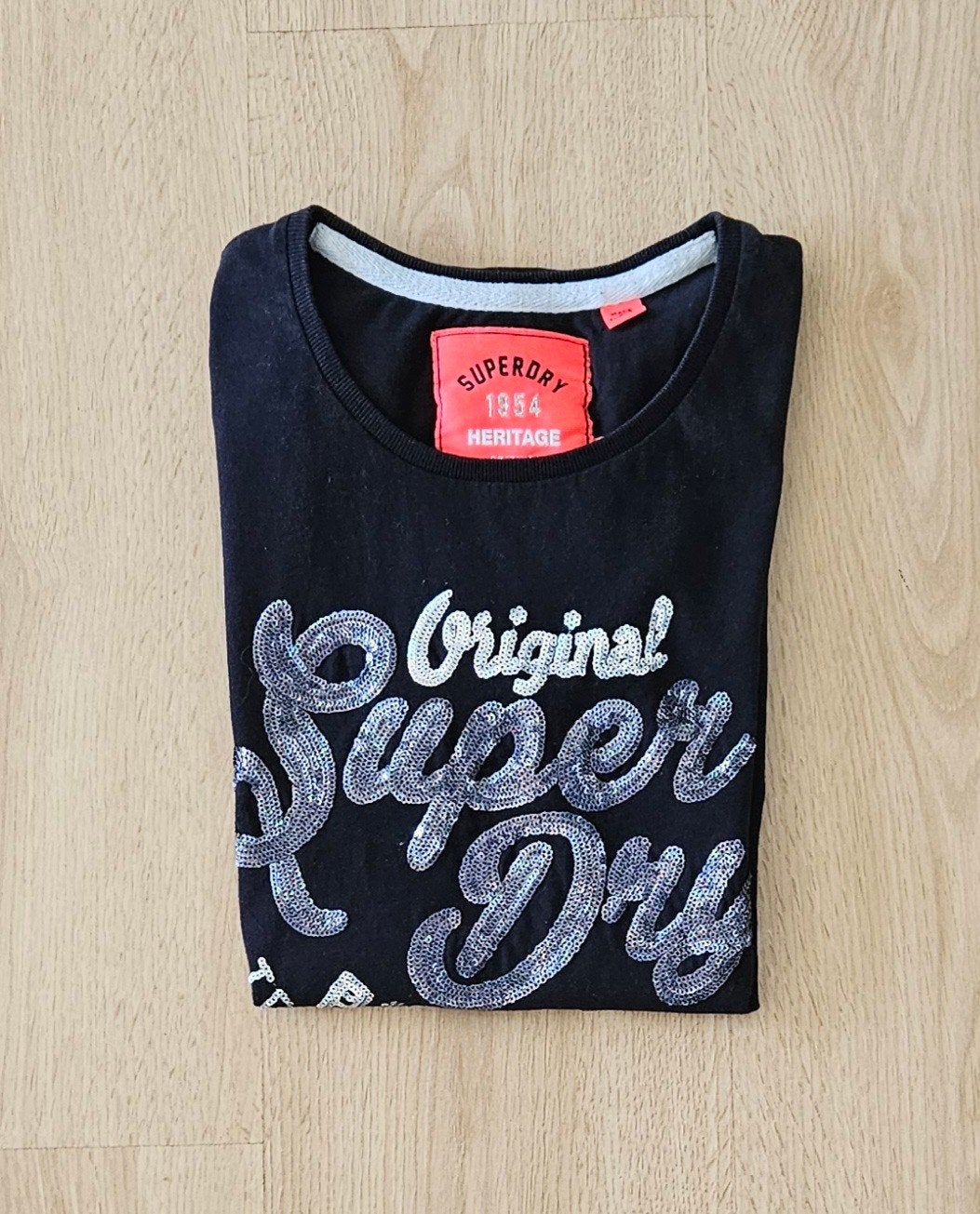 Superdry Zwart Shirt Mt S, Superdry, Ophalen of Verzenden, Zo goed als nieuw