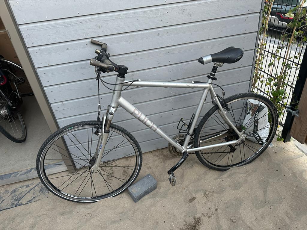 Gratis: Puch hybrid fiets (opknapper), 28 inch, Gebruikt, Vering, Velgrem