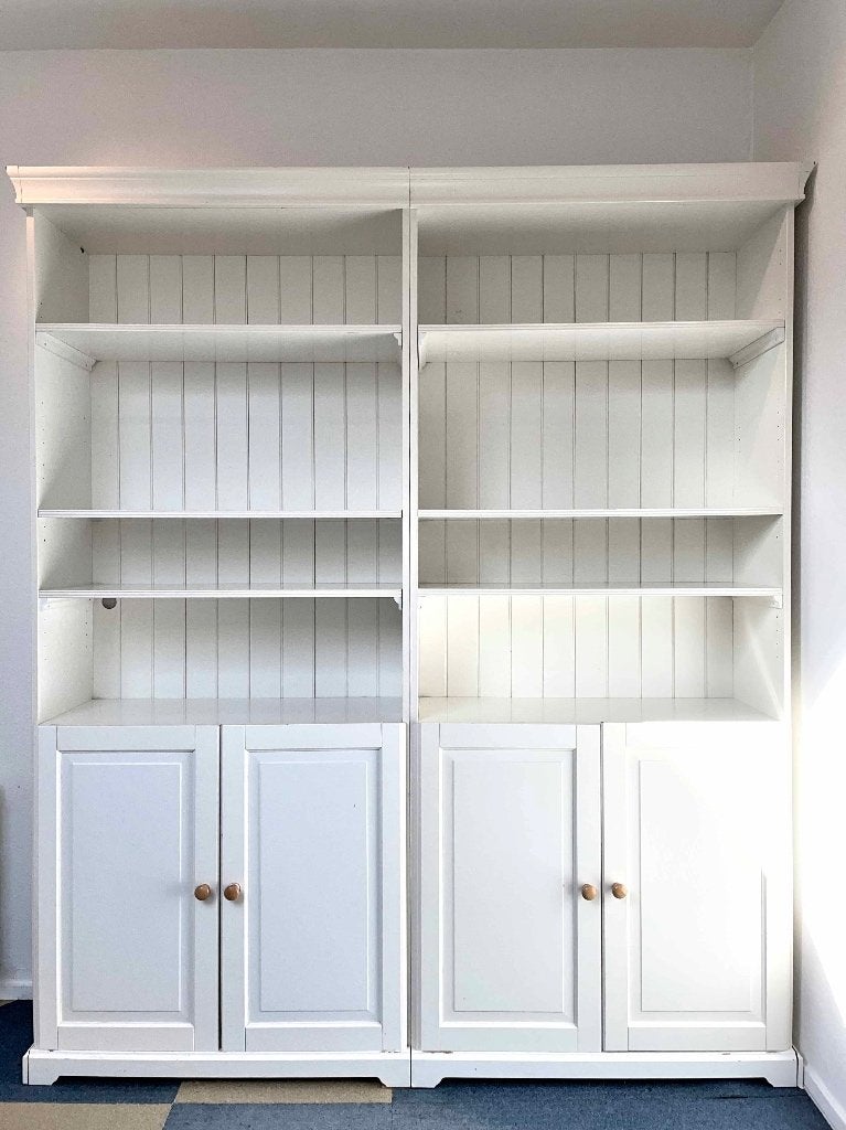 Boekenkast / Servieskast Liatorp Ikea, Ophalen, Met deur(en), 200 cm of meer, 150 tot 200 cm