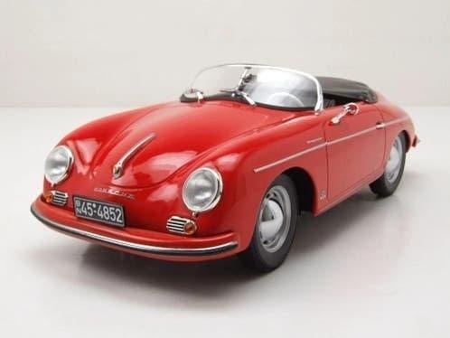PORSCHE 356 Speedster 1954 Red - 1/18 - NOREV, 70-72 avenue de Bohlen 69120 Vaulx-en-Velin, Auto, Norev, Ophalen of Verzenden
